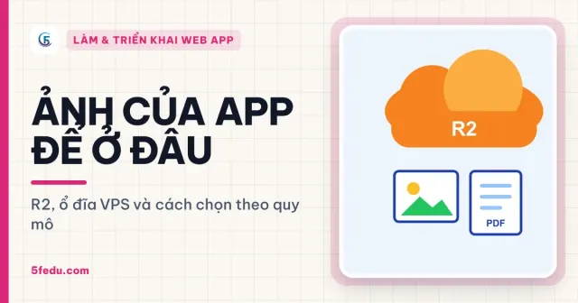 Ảnh của app để ở đâu — R2, ổ đĩa VPS và cách chọn theo quy mô