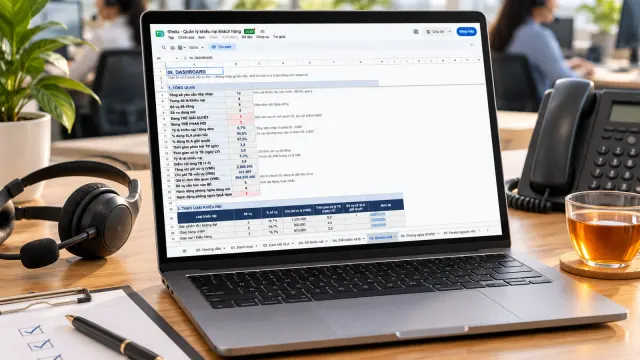 Quản lý khiếu nại khách hàng – SLA & CAPA (Google Sheet / Excel)