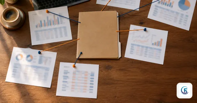 Các bảng doanh số chi nhánh in ra được nối về một tập hồ sơ trung tâm, minh hoạ hàm IMPORTRANGE Google Sheet