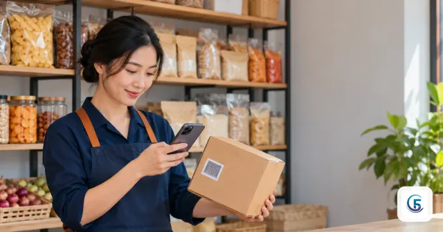 Chủ cửa hàng quét mã vạch bằng điện thoại, minh hoạ appsheet là gì trong thực tế quản lý